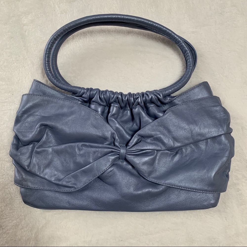 Armani Exchange blue leather bag
